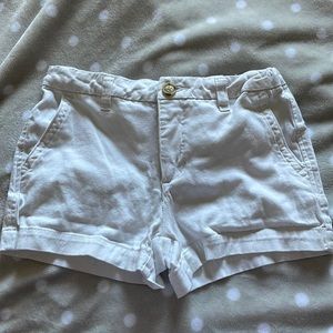 Girls(14) copper key white shorts.